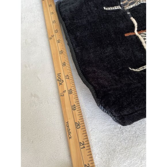 VTG Alex Kim Velvet Blend Button Jacket Abstract Embroidory Design Grandmacore - Picture 6 of 11